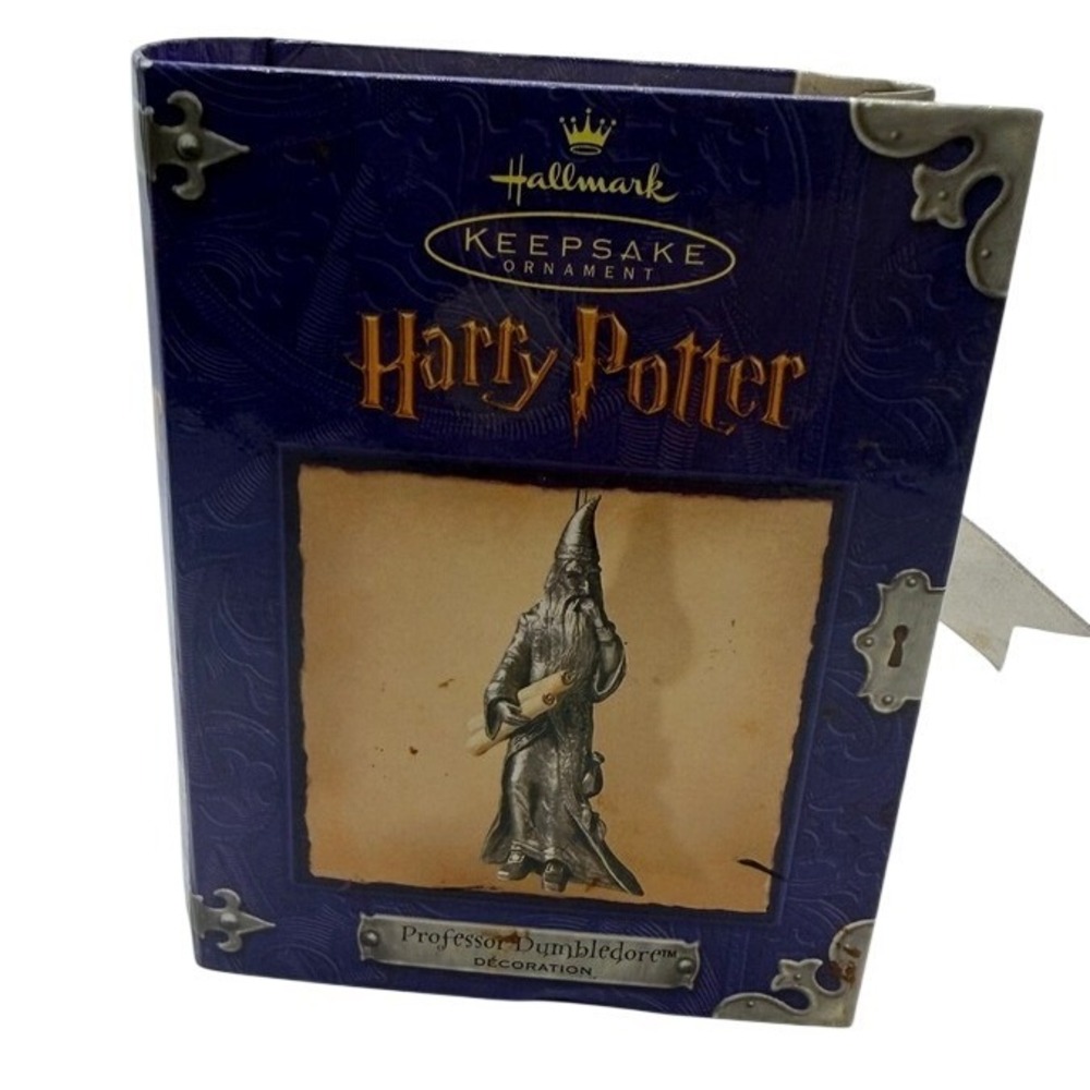 Hallmark 2000 Harry Potter Albus Dumbledore Pewter Keepsake Ornament QXE4384